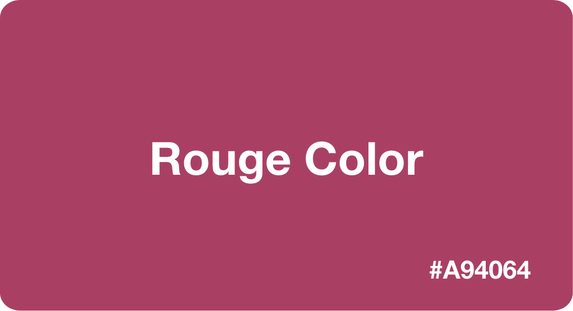 Rouge Color with HEX Code